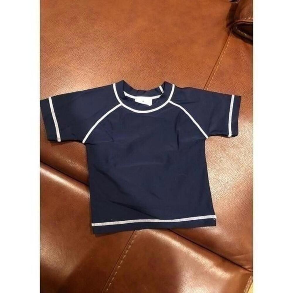 Hanna Andersson Navy Boy Rash guard 80